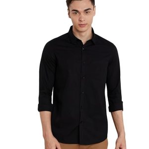 Urbano Fashion Men's Cotton Full Sleeve Regular Fit Casual Solid Shirt